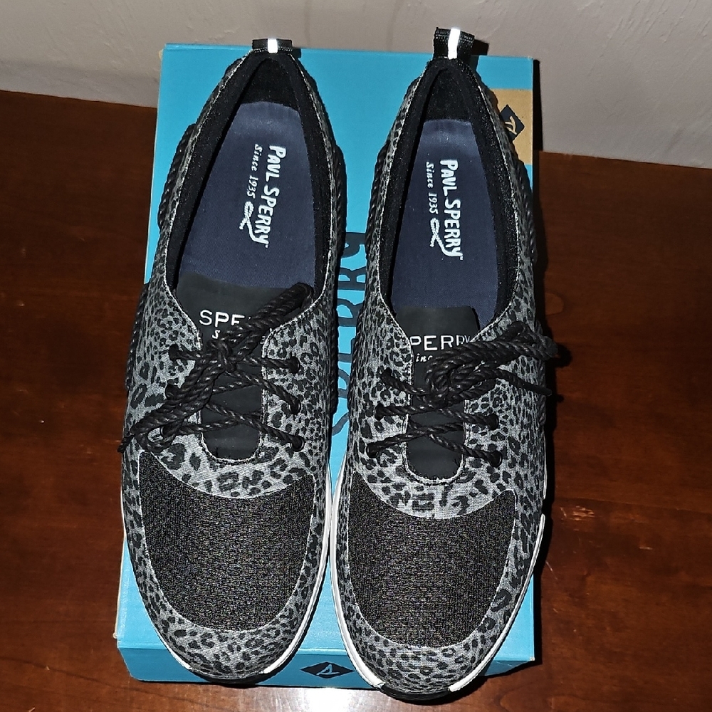 Sperry Black Sneakers Comfortable Slip-On Design